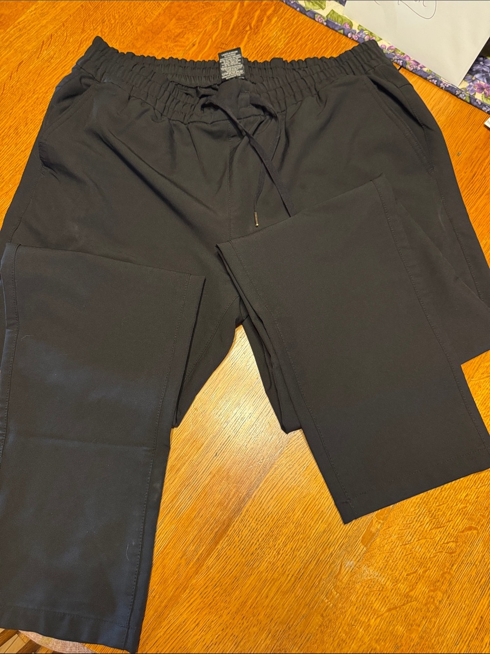Kyodan Black Men's Drawstring Joggers with Pocket Panels